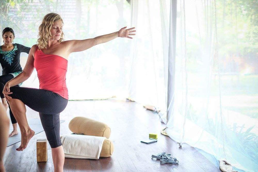 Rachael Fallon guiding an embodied movement practice